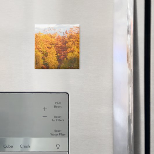 Herfst kruipt geloof boven angst magneet (Insitu (Koelkast))