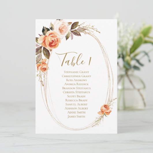 Herfst - Kuiftabel Kaart (Staand voorkant)