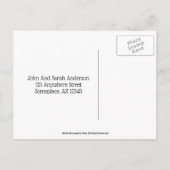 Herfst Kunst Bewegend het Nieuwe Briefkaart van he (Achterkant)