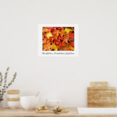 Herfst Kunstprints Dankbaarheid Erkenntelijkheid V Poster (Keuken)
