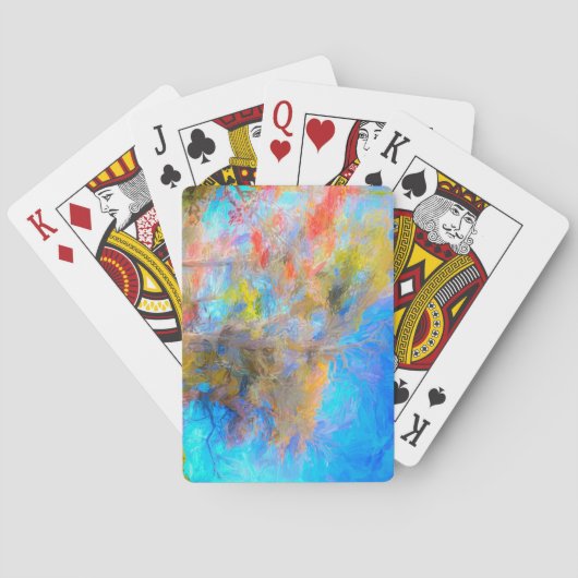 Herfst Kunstslaperig hol Pokerkaarten (Achterkant)