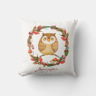 Herfst kwekerij Decor Schattige Kleine Baby Uil He Kussen