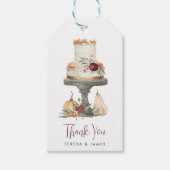 Herfst Laag Cake Gepersonaliseerd Dank U Cadeaulabel (Voorkant)