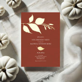 Herfst laat 50ste verjaardag uitnodigingen