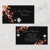 Herfst laat Abstract persoonlijk achter Visitekaartje (Voorkant / Achterkant)