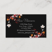 Herfst laat Abstract persoonlijk achter Visitekaartje (Achterkant)