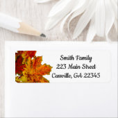 Herfst laat adres envelop label (Insitu)