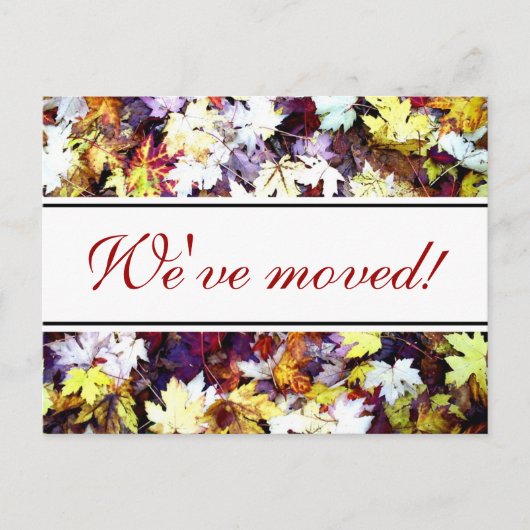 Herfst laat bewegende briefkaarten achter | Herfst (Voorkant)