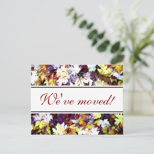 Herfst laat bewegende briefkaarten achter | Herfst (Staand voorkant)