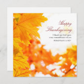 Herfst laat Christelijke Thanksgiving achter Feestdagenkaart (Voorkant / Achterkant)