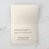 Herfst laat condoleances achter bedankkaart (Binnen)