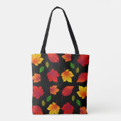 Herfst laat een enkel Initiaal seizoensgebonden Tote Bag (Achterkant)