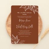 Herfst laat elegante herfstbruiloft achter kaart