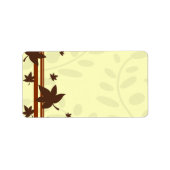 Herfst laat elegante labels achter (Voorkant)