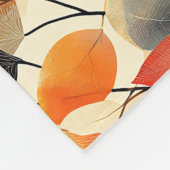 Herfst laat elegantie naadloos patroon achter fleece deken (Hoek)
