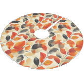 Herfst laat elegantie naadloos patroon achter kerstboom rok (Gekanteld)