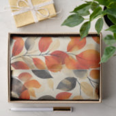 Herfst laat elegantie naadloos patroon achter tissuepapier (Geschenk)