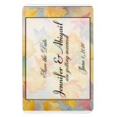 Herfst laat gay bruiloft opslaan van de datum magneet (Verticaal)