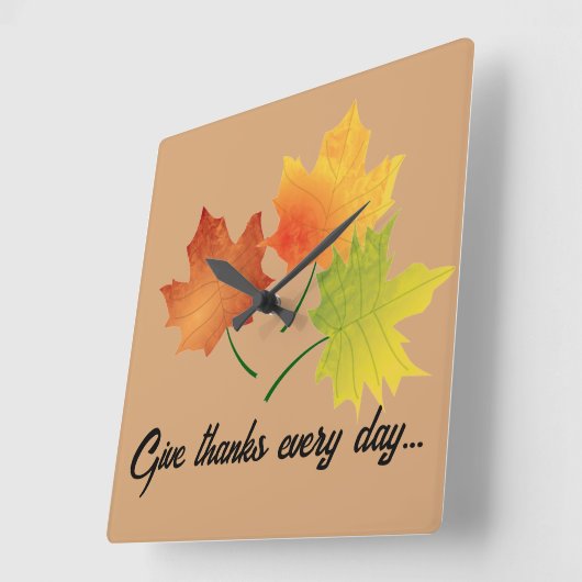 Herfst laat gepersonaliseerde wandklok (Hoek)