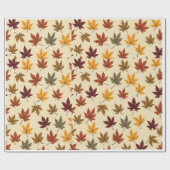 herfst laat Glossy Wrapping Paper Cadeaupapier (Vlak)