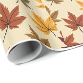herfst laat Glossy Wrapping Paper Cadeaupapier (Rol Hoek)