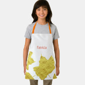 Herfst laat goudfolie herfst Thanksgiving naam Schort (Insitu)