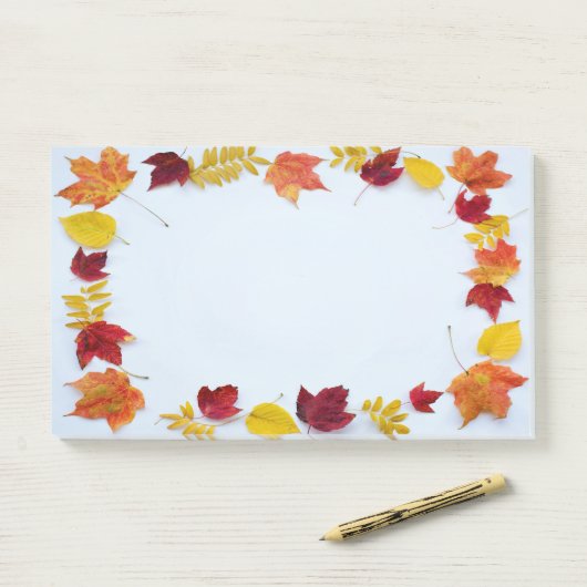 Herfst laat grens 1A-B opties Post-it® Notes (Op bureau)