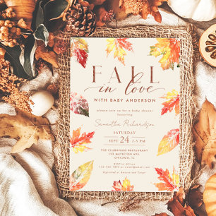 Herfst laat Herfst in Liefde Baby genderneutraal Kaart