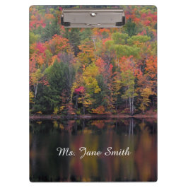 Herfst laat Herfst kleur scène klembord