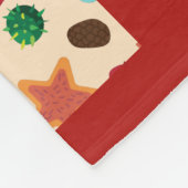 herfst laat Herfst objecten patroon gezellig weer Fleece Deken (Hoek)