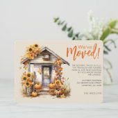 Herfst laat Herfst voordeur bewegen Aankondiging (Staand voorkant)