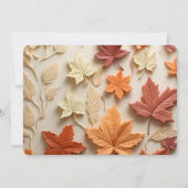 Herfst laat Herfst voordeur bewegen Aankondiging (Achterkant)