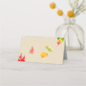 Herfst laat herfsttentvoedselkaarten achter plaatskaartje (Achterkant)