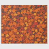 Herfst laat levendige Herfst kleur Cadeaupapier (Vlak)