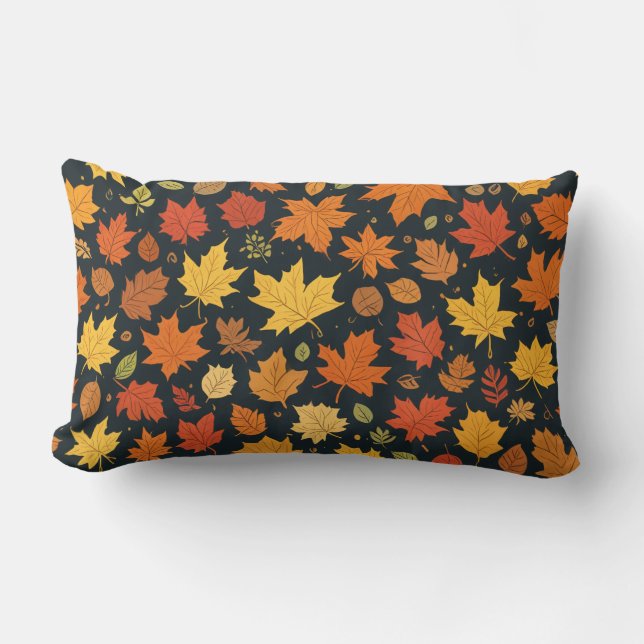 Herfst laat lumbale groenten achter kussen (Voorkant)