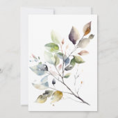 Herfst laat moderne Christelijke bijbel bruiloft Kaart (Achterkant)