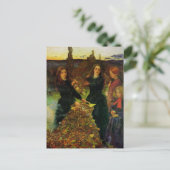 Herfst laat mooie kunst achter briefkaart (Staand voorkant)