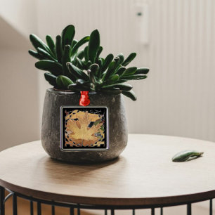 Herfst laat mozaïek Lijst achter Metalen Ornament