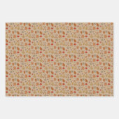 Herfst laat multi kleur inpakpapier vel (Voorkant)