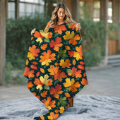 Herfst laat naadloze patroon deken