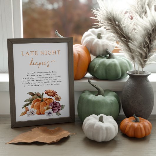 Herfst Laat Nacht Luier Poster