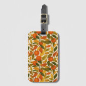 herfst laat Oranje boom achter Bagagelabel (Voorkant (verticaal))
