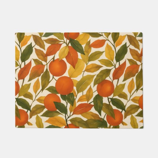 herfst laat Oranje boom achter Deurmat (Voorkant)
