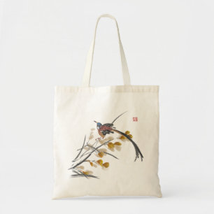  herfst laat paradijs Flycatcher-vogel Tote Bag