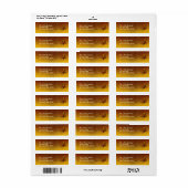 Herfst laat retour adreslabels etiket (Full Sheet)