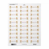 Herfst laat retour adreslabels etiket (Full Sheet)