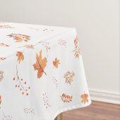 Herfst laat rode bessen wit tafelkleed (Voorbeeld)