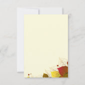 Herfst laat RSVP-reactiekaart achter RSVP Kaartje (Achterkant)