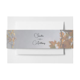 Herfst laat rustieke uitnodiging achter uitnodigingen wikkel