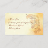 Herfst laat speciale gelegenheid plaats kaart plaatskaartje (Achterkant)